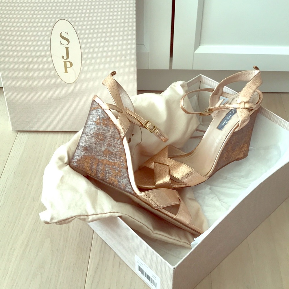 Rose gold SJP wedges